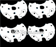 Lead Honor LH-X14 X14C X14DV X14WF Parts-30 Bottom pieces cover for the Motor cover(4pcs)-White,Lead Honor LH-X14 X14C X14DV X14WF RC Quadcopter Drone Spare Parts Accessories,LH-X14 Replacement parts